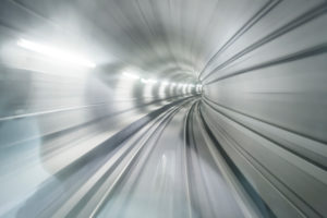 Futuristic underground tunnel Futuristic underground tunnel